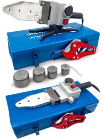 Resim PROXTECH Profesyonel Çift Residanslı Isı Ayarlı Pprc Plastik Boru Kaynak Makinesi Çantalı Teflon Makaslı Set 