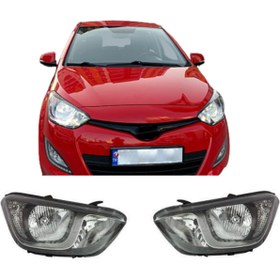 Resim CRN Hyundai I20 Sağ Ve Sol Elektirikli Motorlu Far Takımı 2012--2014 