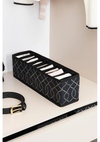 Resim 10 Gözlü Çekmece Içi Düzenleyici Organizer 38x10x12 Siyah 