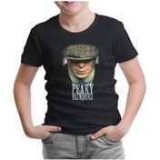 Resim Peaky Blinders - Button Siyah Çocuk Tshirt 