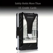 Resim RFID Engelleme Slim Cüzdan Para Klipsi ile - Büyük Kapasite, İnce Tasarım, Çoklu Renkler Mevcut, Erkekler için İdeal Hediye, Güvenli Kart Tutucu | Minimalist Cüzdan | Dayanıklı Cüzdan 