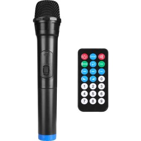 Resim Mikado MD-BT609 Siyah Kablosuz Mikrofonlu Bluetooth Hoparlörü 