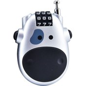 Resim Reedark Motosiklet Kaskı Kilitli Kablolu Şifreli Kilidi - Elektrikli Bisiklet Anticam Tutanak Çanta Güvenliği Gümüş 