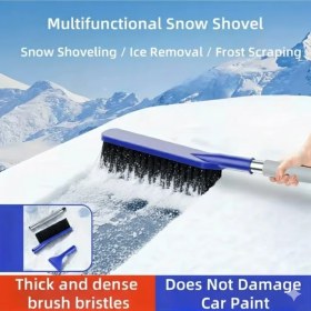 Resim Midkan Kaymaz Saplı Kışlık Kar Temizleme Aleti - Buz Kazıyıcı 