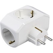 Resim Viko Yonca Plus Üçlü Beyaz Fiş Priz 