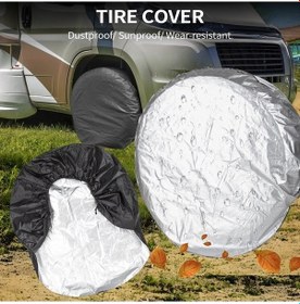 Resim Besthome1 Karavan Ve Kamp Aracı Lastik Kılıfı Uv Koruma, Toz Geçirmez, 4 Lü Set, 73cm Çap 27-29 İnç 