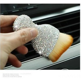 Resim Springsun Gümüş Taşlı Araç Klima Delik Temizleme Fırçası - Nylon Tüy, Kısa Boyut, Boşluk Ve Araç İç Dekor Temizliği Aracı 4.5 97 