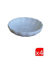 Resim Kütahya Porselen Bone Luz Krem Kase 8cm 4 Lü Bnlzf08ks00 krem 