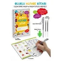 Resim Oluklu Alfabe Kitabı / Uçan Sihirli Kalem ve Kalem Tutucu Hediyeli - 3+ 
