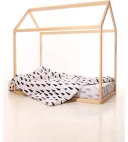 Resim Markaawm Markaawm Montessori Çocuk Yatak Doğal Çam 90X190 Karyola Deniz 