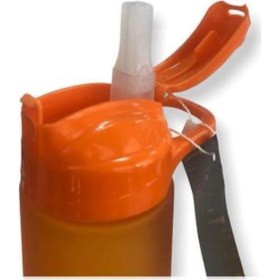 Resim 600 Ml Unbeaten Tritan Pipetli Matara Turuncu Turuncu 