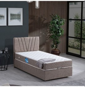 Resim Setaymobilya Baza, Fersa Tek Kişilik Baza + Başlık + Ortho Soft Yatak Seti 
