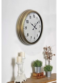 Resim 40 Cm Eskitme Metal Standart Duvar Saati Diğer 