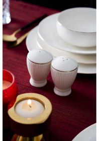 Resim Acar Zahara 6 Kişilik 27 Parça Porselen Yemek Takımı Beyaz 