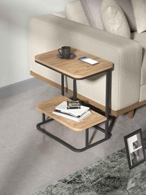 Resim Reyo Falez 2 Katlı Koltuk Sehpası Yan Sehpa Atlantik Çam 