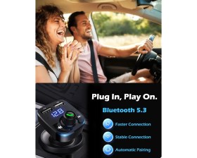 Resim Dora Shopping X8 Bluetooth Araç Kiti | Fm Transmitter & Çift USB Şarj Cihazı | Kablosuz 