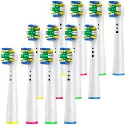 Resim 4 adet Yedek Diş Fırçası Başlığı, Elektrikli Diş Fırçası Başlıkları, Oral B Yedek Başlıklar için Uygun Fırça Başlıkları 500/1000/1500/3000/3757/5000/7000/7500/8000 