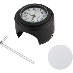 Resim Yaleker 22-25mm Motosiklet Ve Bisiklet İçin Şık Alüminyum Gösterge Saati - Dahili Pil 