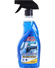 Resim Autofresh Araç Buz Çözücü Sprey Araba Cam Kaporta Buzlanma Önleyici 500 Ml 