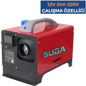 Resim Suga 12V/24V/220V 5kw Çanta Tipi Portatif Dizel Isıtıcı 