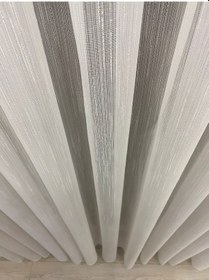 Resim Venedik Armürlü Modern Şık Ekru Tül Perde 1/3 Sık Pileli Ekru 