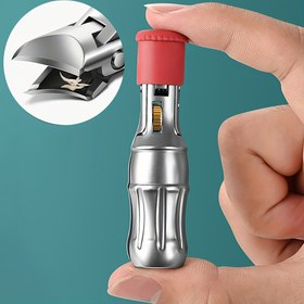 Resim Paslanmaz Çelik Tırnak Makası – Geniş Açıklıklı, Keskin ve Dayanıklı Tasarım, Sıçrama Önleyici, Rahat Tutuşlu Kırmızı Sap ile Hassas Tıraşlama | Modern Tırnak Makası 