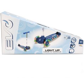 Resim Genel Markalar BUĞZ Evo Işıklı Move N Groove Mavi Üç Tekerlekli Scooter 