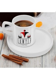 Resim Bk Gift Kişiye Özel Sunum Tabaklı Avukat Tasarımlı Kahve Fincanı-3, Sevgiliye Hediye, Arkadaşa Hediye, Avukata Hediye Kobitmeyen137767 Bk Gift 