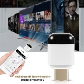 Resim Goshyda Uzaktan kumanda, evrensel taşınabilir cep telefonu IR uzaktan kumanda, Android için, TV / DVD oynatıcı / set üstü kutu / klima / projektör / ışık / fan (tip-c) 