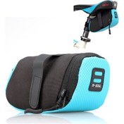 Resim Sones 3 Renk Naylon Bisiklet Çantası Bisiklet Su Geçirmez Depolama Eyer Çantası Bisiklet Kuyruk Arka Çanta Çanta Mavi 