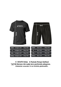 Resim Uyguntarz Shut Up Şort T-shirt Eşofman Takımı Kırmızı 