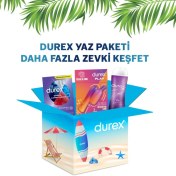 Resim Durex Yaz Paketi Chill Karma Paket Prezervatif 20li + 2si 1 Arada Titreşimli Vibratör + Aloevera Jel 200ml 