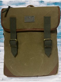 Resim Vintage Kanvas Su Geçirmez Design Unisex Laptop Bölmeli Gezi Okul Seyahat Kamp Sırt Çantası 29x37cm Camel 