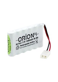 Resim Orion 7.2 V 1500 mAh AA Ni-MH Tamiya Soketli Şarjlı Oyuncak Pili 