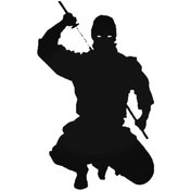 Resim Genel Markalar Ninja Full Sword Pull Oto Arma Duvar Sticker Ev Dekoratif Çıkartma 20 cm 