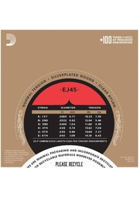 Resim D'addario Ej45 Pro-arte Serisi Klasik Gitar Tel Seti Normal Tens 