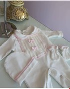 Resim Tozpembebaby Pembe Biyeli Bebek Tulumu 
