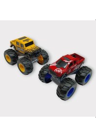 Resim Mini Off-road Araçlar 2'li - Sarı Kırmızı Çok Renkli 