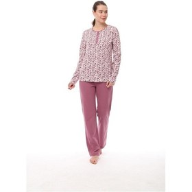 Resim Pijadore 1547 Uzun Kollu Kadın Pijama Takım 001 