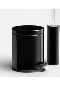 Resim Banyo Seti 430 Kalite Çöp Kovası Klozet Fırçası Renkli Diğer 