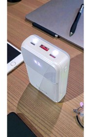 Resim HEARTZ Hızlı Şarj Destekli 10.000 mAh Powerbank | Taşınabilir Pil Şarj Aleti-Led Işıklı-3 Ayrı Başlık-H28 