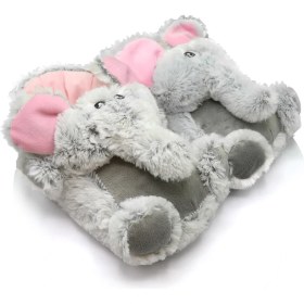 Resim Twigy Elephant Kadın Hayvanlı Panduf Gri 36/41 