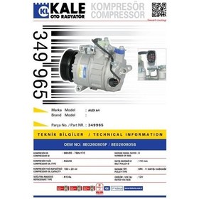Resim Kale-349965 - Klima Kompresörü Audı A4 1.8t 2.0 2.4 3.0 00 6 