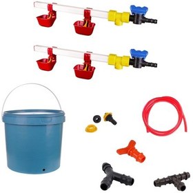 Resim TavPet Nipel Tavuk Suluğu 20 Lt Depolu Dilli Çanaklı (Set/6) 