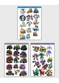 Resim 6 Lı Oyuncak Temalı Sticker Seti 12x17 Cm Bullet Journal, Scrapbook, Ajanda, Planlayıcı İçin Diğer 