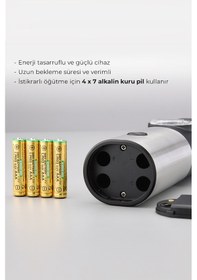 Resim Neutron Pilli Led Işıklı Otomatik Baharat Öğütücü 2'li Paket Siyah 