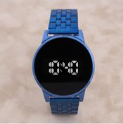 Resim Saattino Lacivert Çelik Kordonlu Dokunmatik Led Unisex Kol Saati St-303920 
