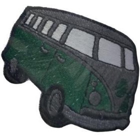 Resim Aplike Ütü İle Yapışan Otobüs Yeşil Arma 14x2,5 cm 