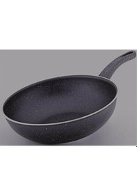 Resim Granit Wok Tava 26 Cm Gri 