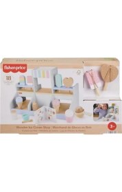 Resim Mena Rise Ahşap Dondurma Dükkanı Okul Öncesi Çağdaki Çocuklar Için 18 Ahşap Parçadan Oluşan Ahşap Dondurma Dükkanı Seti HXV21 